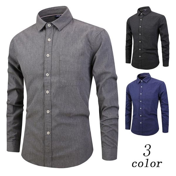 2020 autumn and winter new shirt men's casual cotton men's shirt solid color long-sleeved fleece s13, White;black
2020 autumn and winter new shirt men's casual cotton men's shirt solid color long-sleeved fleece s13, White;black