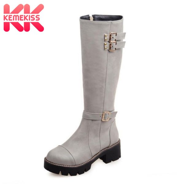 kemekiss women flats boots metal buckle women winter shoes fur warm fashion knee high boots office ladies footwear size 33-43, Black
kemekiss women flats boots metal buckle women winter shoes fur warm fashion knee high boots office ladies footwear size 33-43, Black