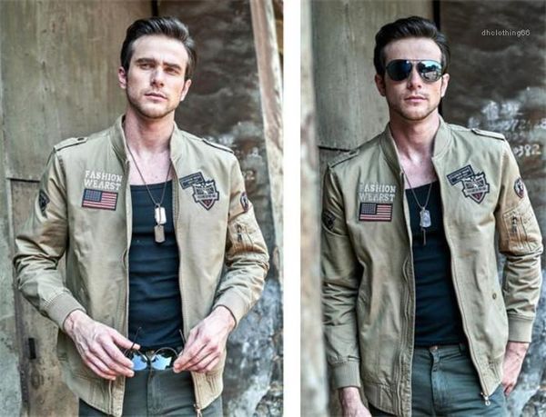 pilot men jackets stand collar long sleeve mens coat spring fashion the, Black;brown
pilot men jackets stand collar long sleeve mens coat spring fashion the, Black;brown