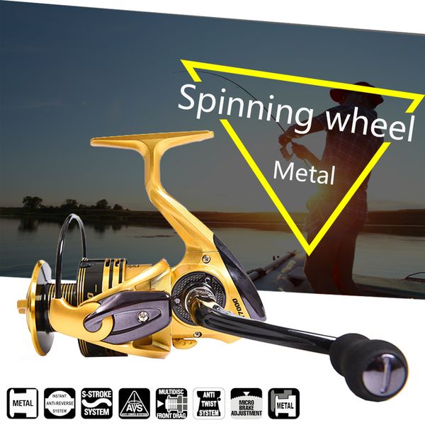 gaining 4.7:1 5.1:1 high speed metal spinning reels 13+1 ball bearings spinning fishing reel carp fishing tackle wheel
gaining 4.7:1 5.1:1 high speed metal spinning reels 13+1 ball bearings spinning fishing reel carp fishing tackle wheel