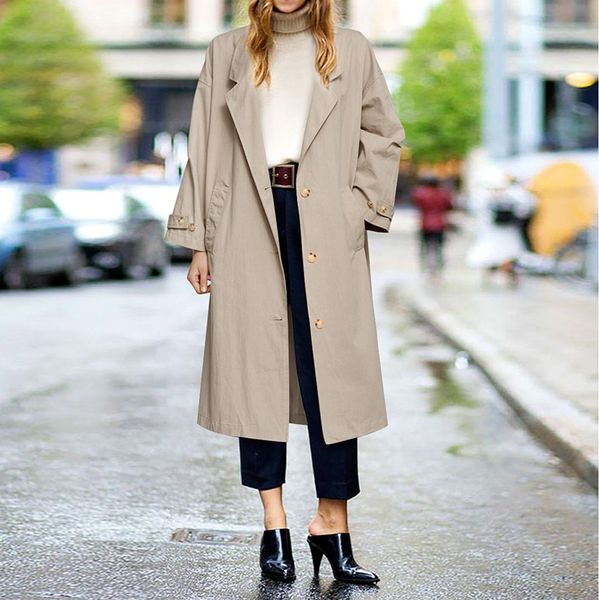 women's jackets autumn winter plus size women casual loose long sleeve turn-down collar button pocket coat female solid windbreaker ou, Black;brown
women's jackets autumn winter plus size women casual loose long sleeve turn-down collar button pocket coat female solid windbreaker ou, Black;brown