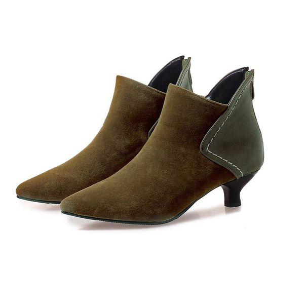 ankle boots for women thin low heels pointed toe boots wedge shoes lace-up style ankle women color matching winter shoes, Black
ankle boots for women thin low heels pointed toe boots wedge shoes lace-up style ankle women color matching winter shoes, Black