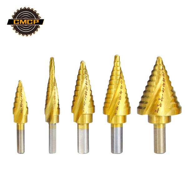 cmcp hss step drill bit set tin coating spiral wood metal hole cutter 5pcs triangle shank core drill bit
cmcp hss step drill bit set tin coating spiral wood metal hole cutter 5pcs triangle shank core drill bit
