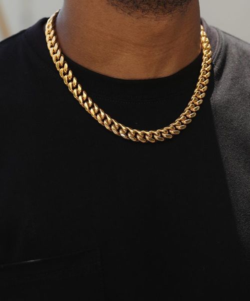 never fade 8mm / 10mm / 12mm 14mm 16mm 18mm stainless steel cuban chain necklace gold colorfast men's chain gift jewelry, Silver
never fade 8mm / 10mm / 12mm 14mm 16mm 18mm stainless steel cuban chain necklace gold colorfast men's chain gift jewelry, Silver