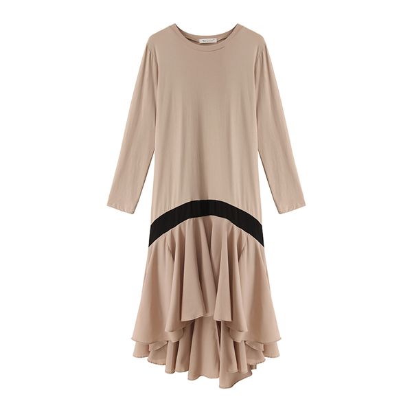 2019 new women dress full sleeve slim guangzhou tail wind lazy dresses black apricot f7773, Black;gray
2019 new women dress full sleeve slim guangzhou tail wind lazy dresses black apricot f7773, Black;gray