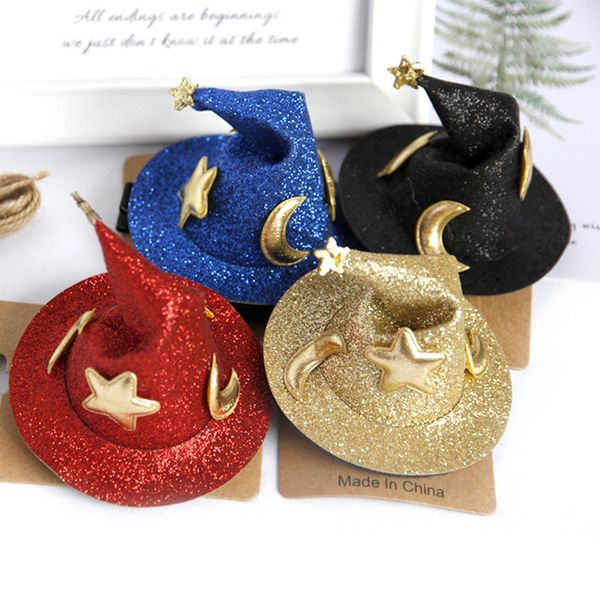 children's hairpin magic hat baby hairpins halloween wizard hat hair accessories headdress hair clip halloween accessories, Black;brown
children's hairpin magic hat baby hairpins halloween wizard hat hair accessories headdress hair clip halloween accessories, Black;brown
