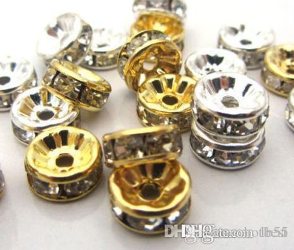 8mm 600 pcs/lot mixed gold and silver plated white clear crystal rhinestone spacer beads, jewelry findings rondelle loose bead y4242 w62 x82
8mm 600 pcs/lot mixed gold and silver plated white clear crystal rhinestone spacer beads, jewelry findings rondelle loose bead y4242 w62 x82
