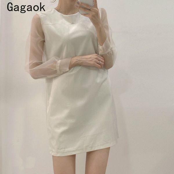 gagaok women & club a-line dress 2020 summer new solid o neck full mesh empire dresses slim chic wild korean mini vestidos, Black;gray
gagaok women & club a-line dress 2020 summer new solid o neck full mesh empire dresses slim chic wild korean mini vestidos, Black;gray