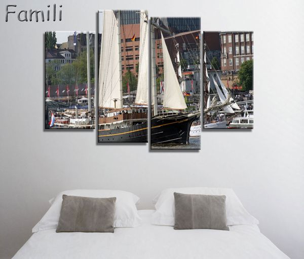 4pieces/set sailing boat canvas arts wall pictures for living room modern poster and printed wall canvas art home decor unframed
4pieces/set sailing boat canvas arts wall pictures for living room modern poster and printed wall canvas art home decor unframed