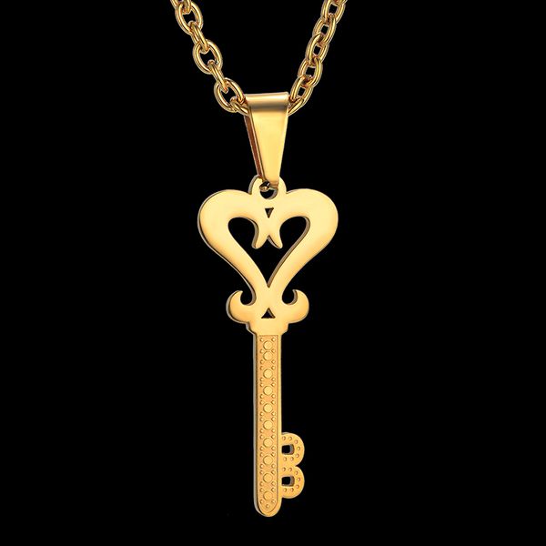 pendant necklaces personalized key necklace gold chain costume charms for women jewelry drop, Silver
pendant necklaces personalized key necklace gold chain costume charms for women jewelry drop, Silver