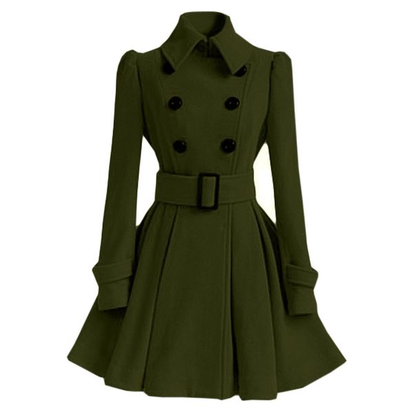 sagace women woolen cardigan trench coat fashion winter long sleeve belt button warm casual turn-down collar long jacket, Tan;black
sagace women woolen cardigan trench coat fashion winter long sleeve belt button warm casual turn-down collar long jacket, Tan;black