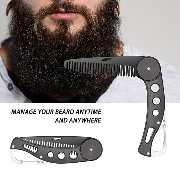 aliver folding beard comb pocket size moustache comb steel anti-static hair for men & women, Silver
aliver folding beard comb pocket size moustache comb steel anti-static hair for men & women, Silver