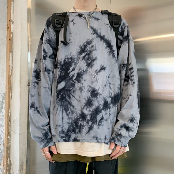 e-baihui 2021 autumn tie-dye long-sleeved round neck pullover sweater korean style trendy hip-hop loose all-match 908-1wy05, Black
e-baihui 2021 autumn tie-dye long-sleeved round neck pullover sweater korean style trendy hip-hop loose all-match 908-1wy05, Black