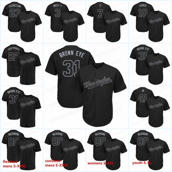 Washington Nickname 2019 Players Weekend Nationals Jersey Anthony Rendon ANT Max Brown Eye BroJuan Soto SOTO PACHECO Trea Turner T³ Ry
Washington Nickname 2019 Players Weekend Nationals Jersey Anthony Rendon ANT Max Brown Eye BroJuan Soto SOTO PACHECO Trea Turner T³ Ry