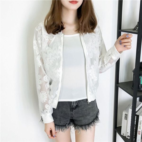 women lace solid embroidered coats long sleeve casual jacket coat zippers zipper stand collar white black jacket outwear, Black;brown
women lace solid embroidered coats long sleeve casual jacket coat zippers zipper stand collar white black jacket outwear, Black;brown