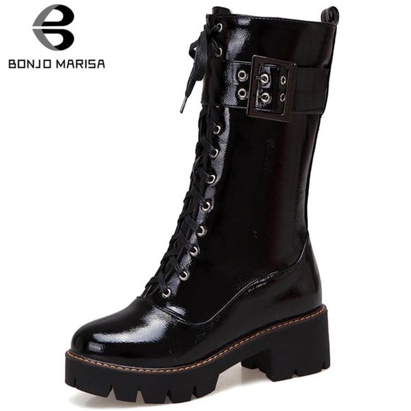 bonjomarisa cool lady platform mid calf boots causal chunky heel buckle belt boots women 2020 lace up fashion woman shoes, Black
bonjomarisa cool lady platform mid calf boots causal chunky heel buckle belt boots women 2020 lace up fashion woman shoes, Black