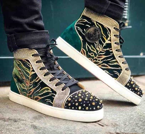 red bottom men's sneakers studs shoes,luxurious brands red sole milkylou sneaker with genuine leather strass spikes men's high fla, Black
red bottom men's sneakers studs shoes,luxurious brands red sole milkylou sneaker with genuine leather strass spikes men's high fla, Black