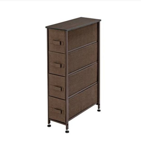 brown narrow dresser vertical storage unit +4 fabric drawers slim storage tower
brown narrow dresser vertical storage unit +4 fabric drawers slim storage tower