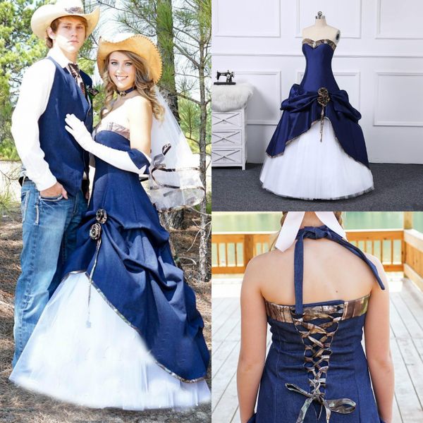 hippie navy cowboy camo wedding dresses camouflage a line strapless full length pleats corset back country garden wedding dresses realtree, White
hippie navy cowboy camo wedding dresses camouflage a line strapless full length pleats corset back country garden wedding dresses realtree, White