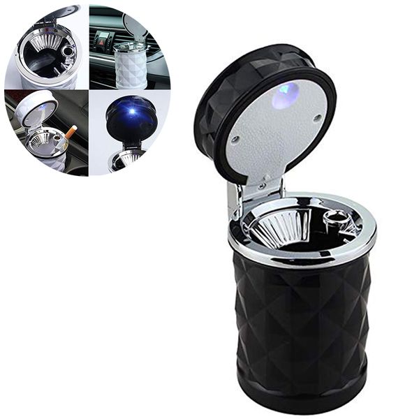 car cigarette ashtray diamond cut shaped with cover design led light black white air vent cup holder kb029
car cigarette ashtray diamond cut shaped with cover design led light black white air vent cup holder kb029