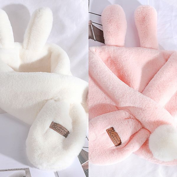 cute winter children's ear rabbit ear scarf thickened cross solid color boys' baby imitation rabbit fur plush scarf, Red;brown
cute winter children's ear rabbit ear scarf thickened cross solid color boys' baby imitation rabbit fur plush scarf, Red;brown