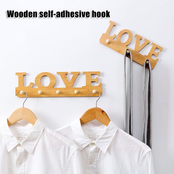 wooden self-adhesive wall mounted hooks hanger key holder rack organizer punch-hooks lbshipping
wooden self-adhesive wall mounted hooks hanger key holder rack organizer punch-hooks lbshipping