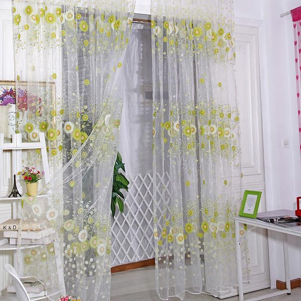 sunflower voile door window screening curtains sheer drape panel scarfs valances tq
sunflower voile door window screening curtains sheer drape panel scarfs valances tq