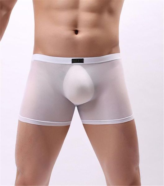 brand transparent underwear for men see through mens bulge pouch boxer ultra thin ice silk comfortable trunk shorts, Black;white
brand transparent underwear for men see through mens bulge pouch boxer ultra thin ice silk comfortable trunk shorts, Black;white