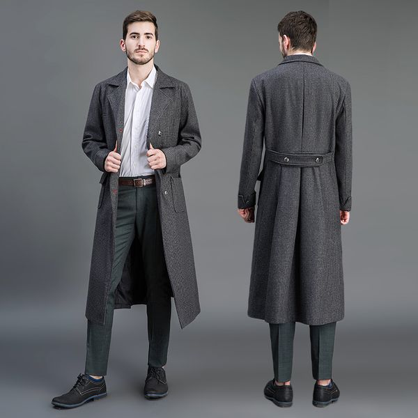 men lapel collar double breasted wool blend overcoat british style slim fit long coat outwear male overcoat s23, Black
men lapel collar double breasted wool blend overcoat british style slim fit long coat outwear male overcoat s23, Black
