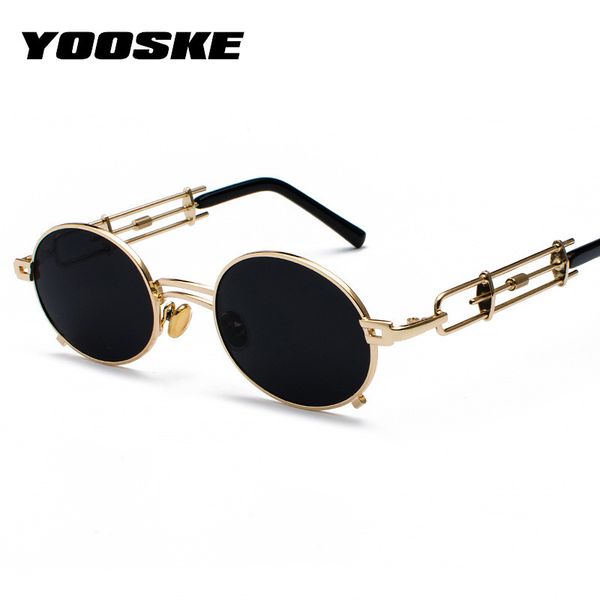 yooske metal small round sunglasses women men vintage gothic steampunk sun glasses female male punk style goggle, White;black
yooske metal small round sunglasses women men vintage gothic steampunk sun glasses female male punk style goggle, White;black