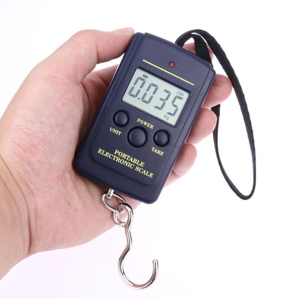 

40kg digital scales lcd display hanging hook luggage fishing weight scale household portable airport electronic scales lx5194