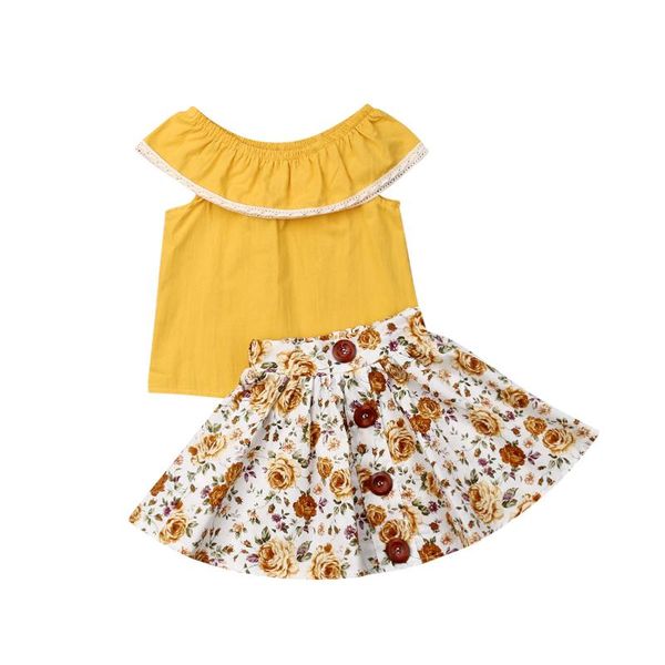pudcoco infant baby girls clothes set 2020 new sleeveless yellow tshirt flower ruffle floral skirt summer outfits, White
pudcoco infant baby girls clothes set 2020 new sleeveless yellow tshirt flower ruffle floral skirt summer outfits, White