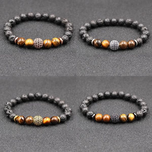 4 styles natural black lava stone beads elastic bracelet tiger eye stone bracelet volcanic rock beaded hand strings brass bracelets, Golden;silver
4 styles natural black lava stone beads elastic bracelet tiger eye stone bracelet volcanic rock beaded hand strings brass bracelets, Golden;silver