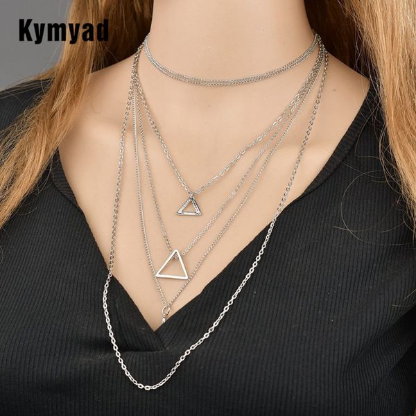 kymyad vintage simple multilayer necklace women geometric triangle necklaces & pendants for women bijoux holllow long necklace, Silver
kymyad vintage simple multilayer necklace women geometric triangle necklaces & pendants for women bijoux holllow long necklace, Silver