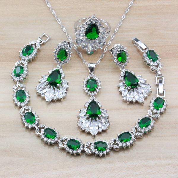 exclusive austria natural crystal green zircon 925 sterling silver fashion women costume jewelry sets and independent gift box, Slivery;golden
exclusive austria natural crystal green zircon 925 sterling silver fashion women costume jewelry sets and independent gift box, Slivery;golden