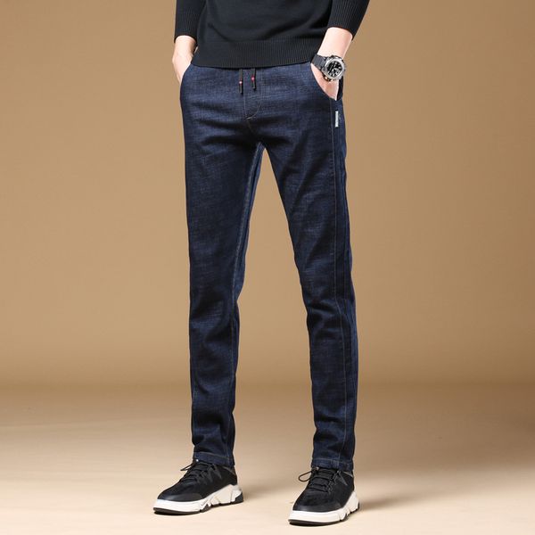 brand men jeans slim fit skinny denim jeans designer elastic straight stretch trousers for men, Blue
brand men jeans slim fit skinny denim jeans designer elastic straight stretch trousers for men, Blue