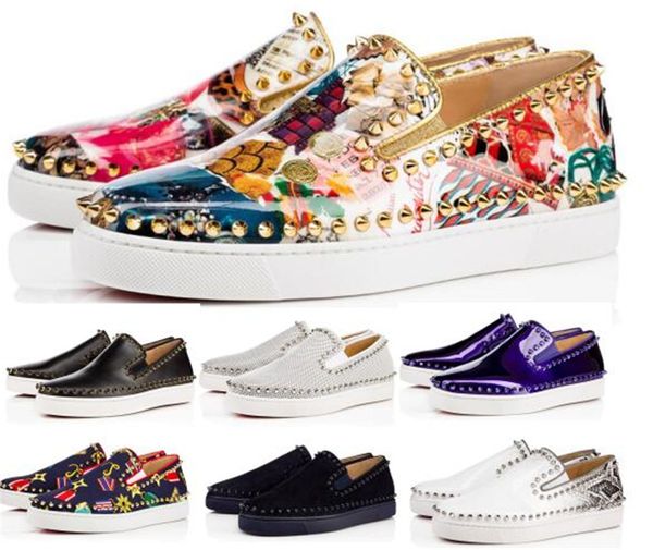 last designer red bottom sneakers casual shoes mens womens black lows spikes flats loafers pik boat genuine leather design man woman shoe
last designer red bottom sneakers casual shoes mens womens black lows spikes flats loafers pik boat genuine leather design man woman shoe