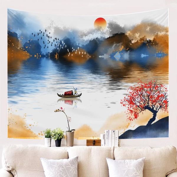 artistic concept colorful landscape painting tapestry polyester fiber chinese style wall surface decoration chinese style fabric wallpaper
artistic concept colorful landscape painting tapestry polyester fiber chinese style wall surface decoration chinese style fabric wallpaper