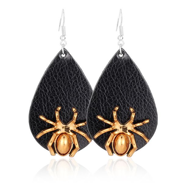 s1518 fashion jewelry pu leather earrings spider faux leather dangle earrings, Silver
s1518 fashion jewelry pu leather earrings spider faux leather dangle earrings, Silver