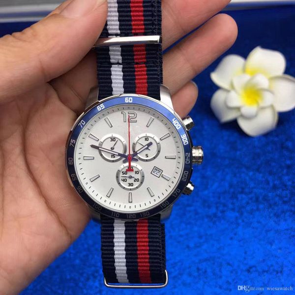 steel blue bezel showing tachymeter marker chronograph quartz wristwatches fabric strap nylon men watch outdoor mens watches, Slivery;brown
steel blue bezel showing tachymeter marker chronograph quartz wristwatches fabric strap nylon men watch outdoor mens watches, Slivery;brown