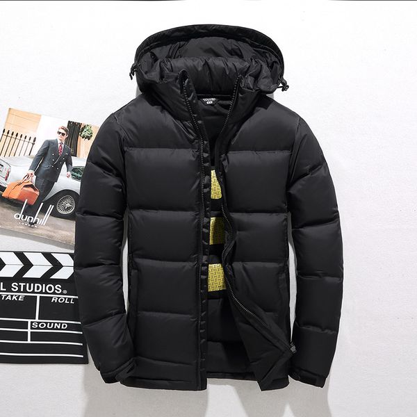 2018 men's down jacket warm white duck winter coat hooded mens waterproof windbreak male casual hoodie jacket coat, Black
2018 men's down jacket warm white duck winter coat hooded mens waterproof windbreak male casual hoodie jacket coat, Black