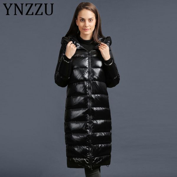ynzzu 2019 new classic winter jacket women solid black glossy long white duck down coat women hooded warm female outwears a1073
ynzzu 2019 new classic winter jacket women solid black glossy long white duck down coat women hooded warm female outwears a1073