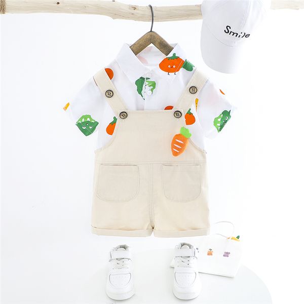hylkidhuose baby girls boys clothing sets 2020 summer short sleeve cartoon t shirt bib shorts infant children vacation clothes, White
hylkidhuose baby girls boys clothing sets 2020 summer short sleeve cartoon t shirt bib shorts infant children vacation clothes, White