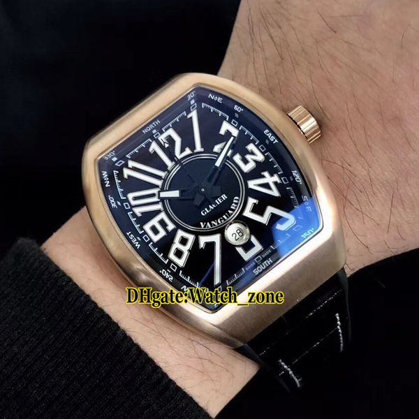 limited new vanguard date rose gold case v45 sc dt 28000 eta2824 automatic black dial mens watch leather/rubber strap sport watches, Slivery;brown
limited new vanguard date rose gold case v45 sc dt 28000 eta2824 automatic black dial mens watch leather/rubber strap sport watches, Slivery;brown