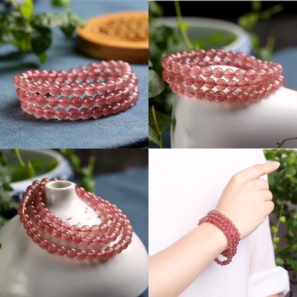 natural strawberry crystal more circle bracelet woman bracelet pink colour bracelet woman fund crystal gift pearl bracelets jewelry, Black
natural strawberry crystal more circle bracelet woman bracelet pink colour bracelet woman fund crystal gift pearl bracelets jewelry, Black