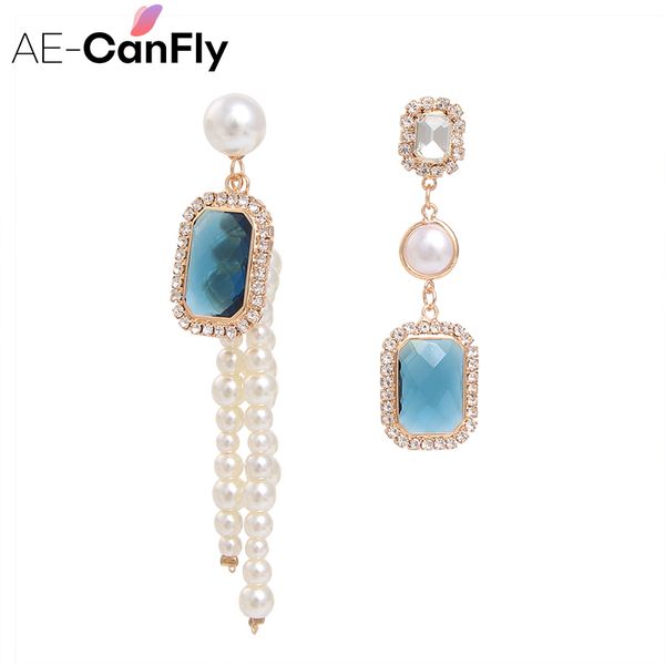 ae-canfly shiny square rhinestone asymmetry temperament long chain pearl tassel drop pendientes women jewelry, Golden
ae-canfly shiny square rhinestone asymmetry temperament long chain pearl tassel drop pendientes women jewelry, Golden