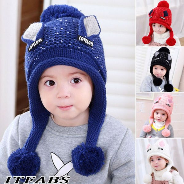cute toddler kids girls boys baby infant winter warm crochet knit rabbit high elastic velvet knit earmuffs hat beanie cap, Blue;gray
cute toddler kids girls boys baby infant winter warm crochet knit rabbit high elastic velvet knit earmuffs hat beanie cap, Blue;gray