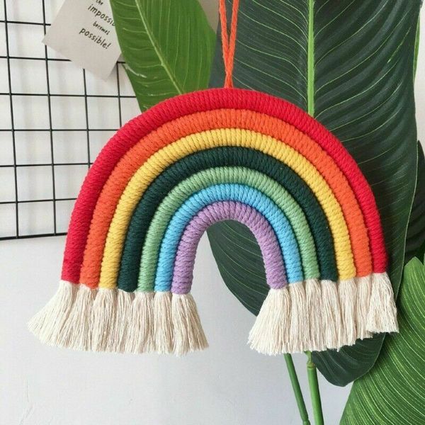 home room bohemian rainbow macrame woven wall tapestry hanging art wall decoration
home room bohemian rainbow macrame woven wall tapestry hanging art wall decoration