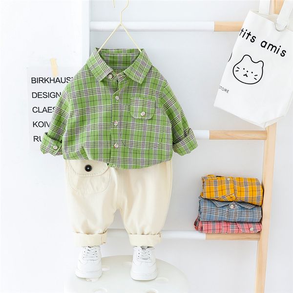 hylkidhuose baby boys clothing sets 2020 spring toddler infant clothes sets plaid shirt pants children casual vacation clothing, White
hylkidhuose baby boys clothing sets 2020 spring toddler infant clothes sets plaid shirt pants children casual vacation clothing, White