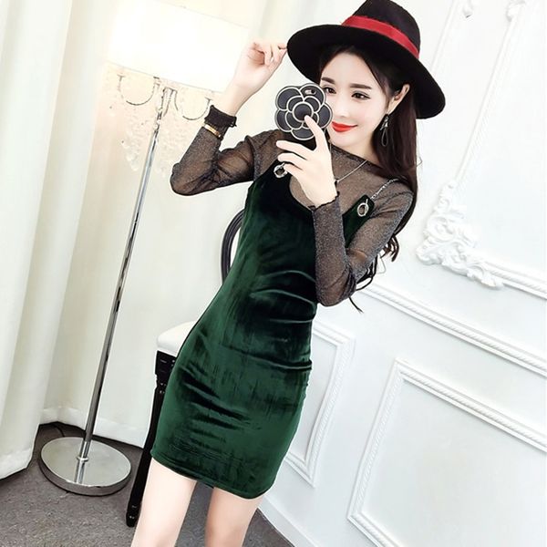 2020 autumn new strap slim hip dress night perspective bottoming shirt fashion two-piece suit, White;black
2020 autumn new strap slim hip dress night perspective bottoming shirt fashion two-piece suit, White;black